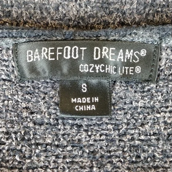 Barefoot Dreams CozyChic Lite Cali Cardi Heathered Casual Knit Sweater Cardigan - Picture 4 of 11